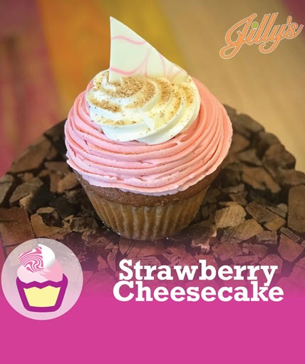 slide 1 of 1, Jilly's Strawberry Cheesecake Cupcake, 8.93 oz