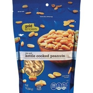 slide 1 of 1, CVS Gold Emblem Sea Salt Kettle Cooked Peanuts, 10 oz