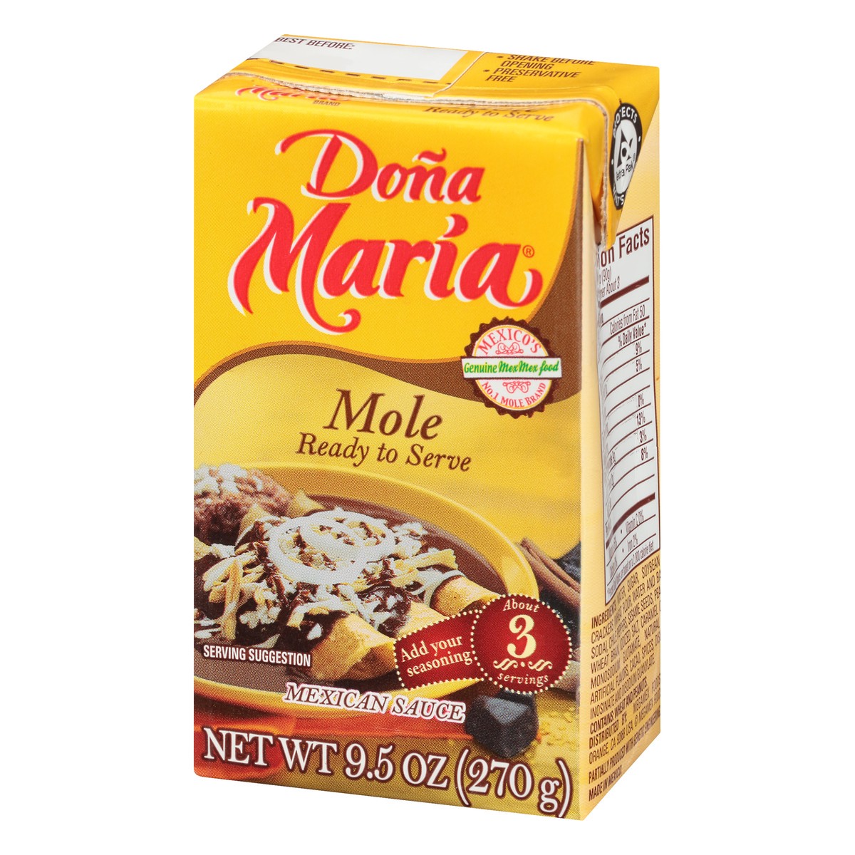 slide 9 of 9, Doña Maria Mole Mexican Sauce 9.5 oz, 9.5 oz