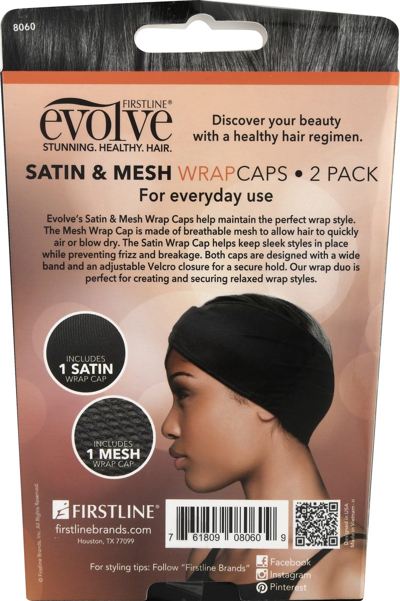 slide 5 of 9, Evolve Wrap Cap - Black, 2 ct