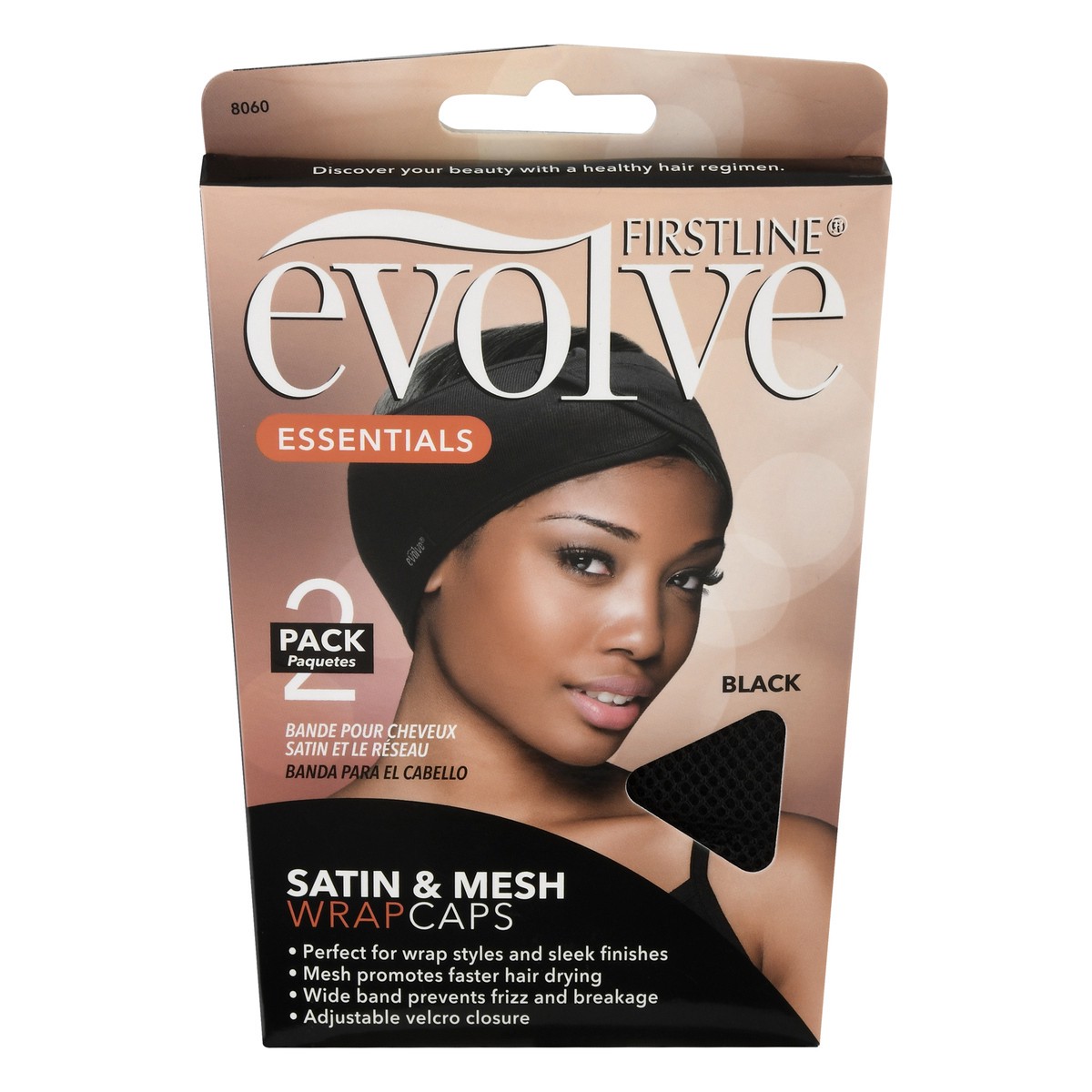 slide 1 of 9, Evolve Wrap Cap - Black, 2 ct