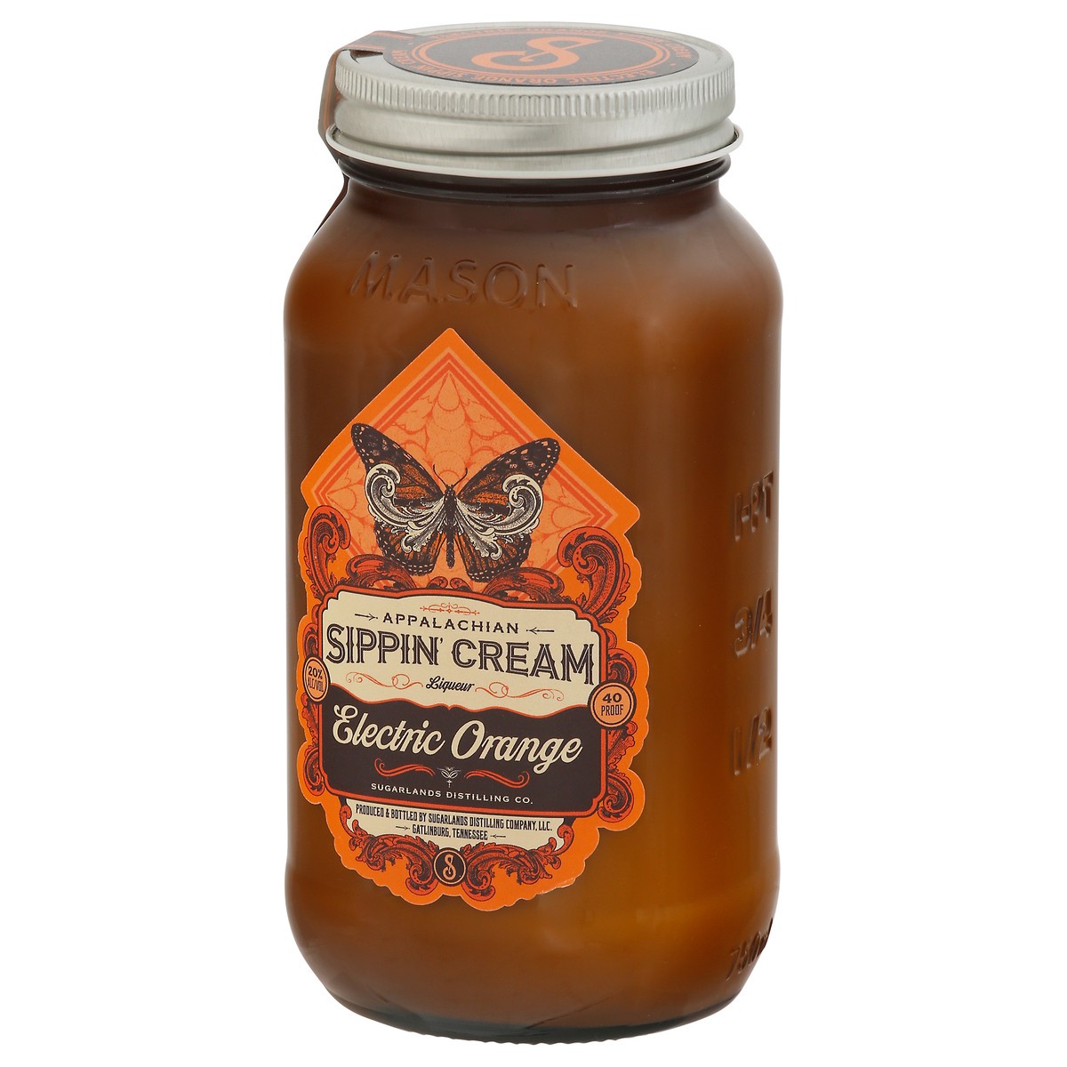 slide 8 of 9, Sugarlands Distilling Company Appalachian Sippin’ Cream Electric Orange Liqueur 1 ea, 750 ml