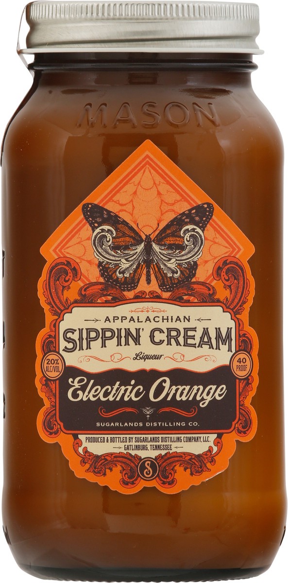 slide 4 of 9, Sugarlands Distilling Company Appalachian Sippin’ Cream Electric Orange Liqueur 1 ea, 750 ml