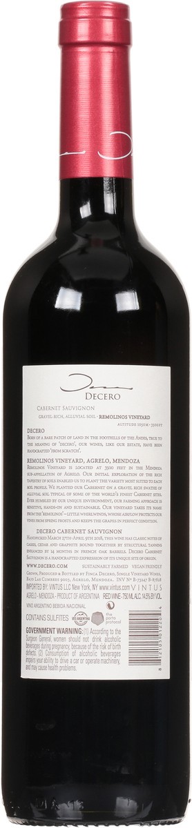 slide 4 of 11, Decero Remolinos Vineyard Cabernet Sauvignon 750 ml, 750 ml