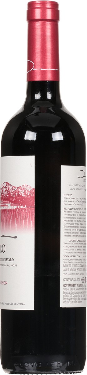 slide 3 of 11, Decero Remolinos Vineyard Cabernet Sauvignon 750 ml, 750 ml