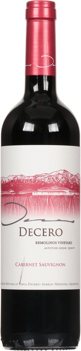 slide 11 of 11, Decero Remolinos Vineyard Cabernet Sauvignon 750 ml, 750 ml