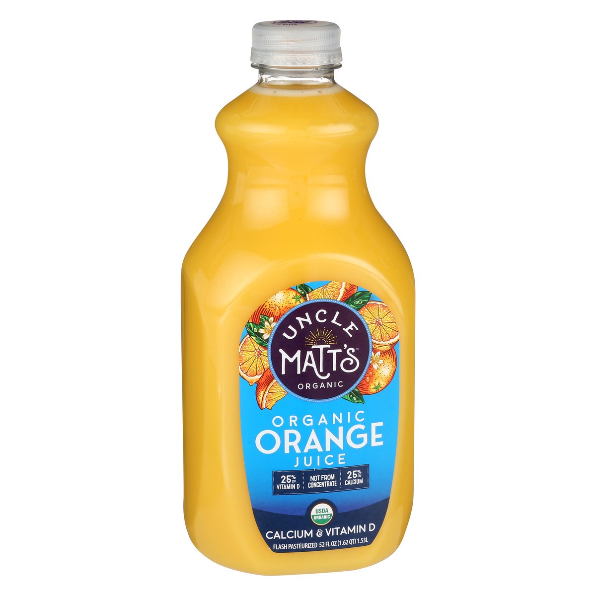 slide 2 of 8, Uncle Matt's Organic Orange Juice with Calcium & Vitamin D, 52 fl oz