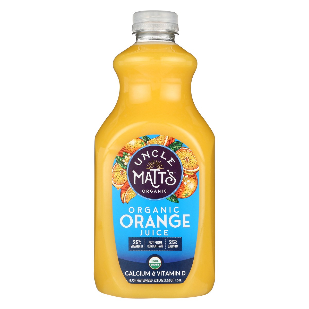 slide 5 of 8, Uncle Matt's Organic Orange Juice with Calcium & Vitamin D, 52 fl oz