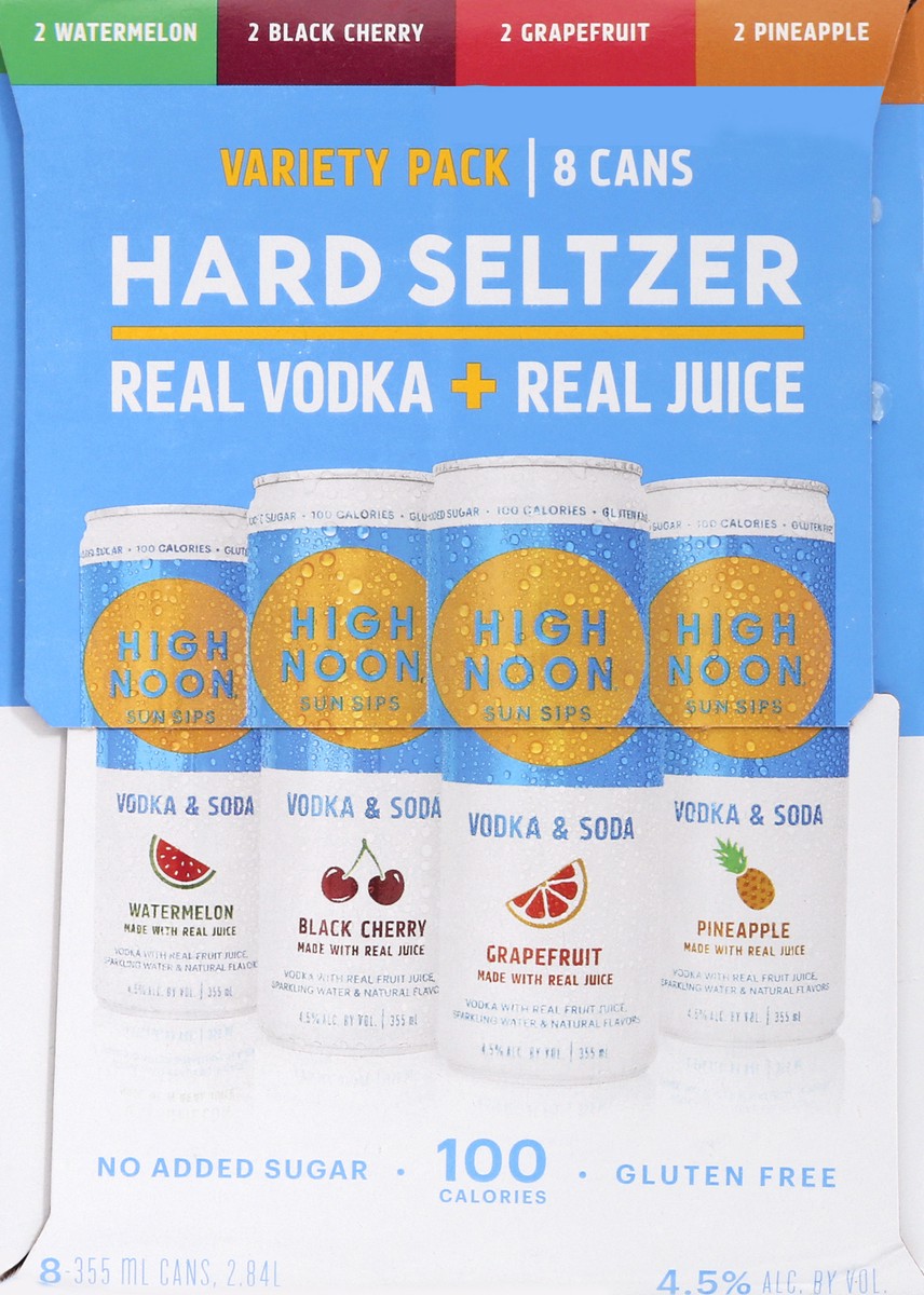 slide 9 of 9, High Noon Seltzer, 12 oz