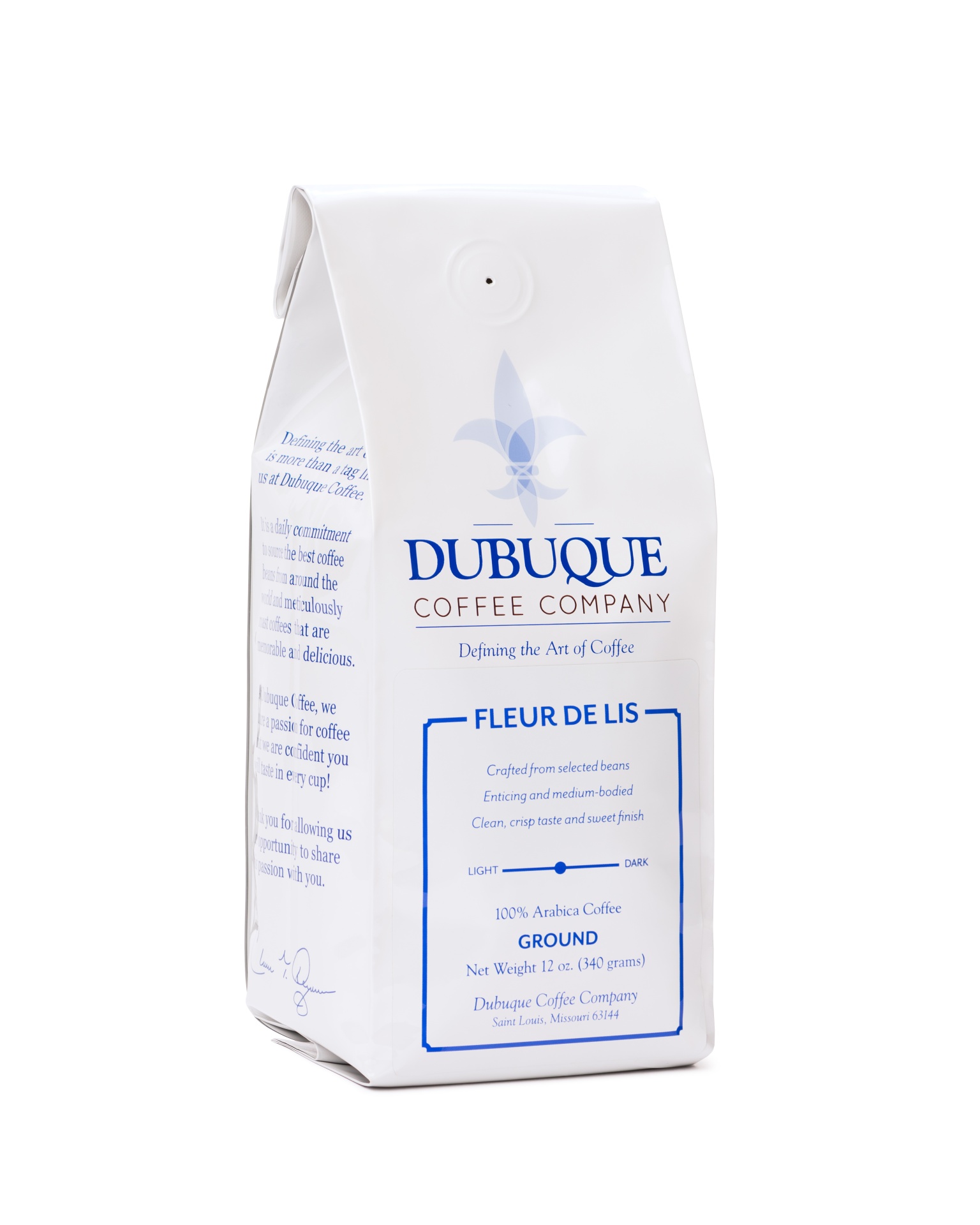 slide 1 of 1, Dubuque Fleur De Lis Ground - 12 oz, 12 oz