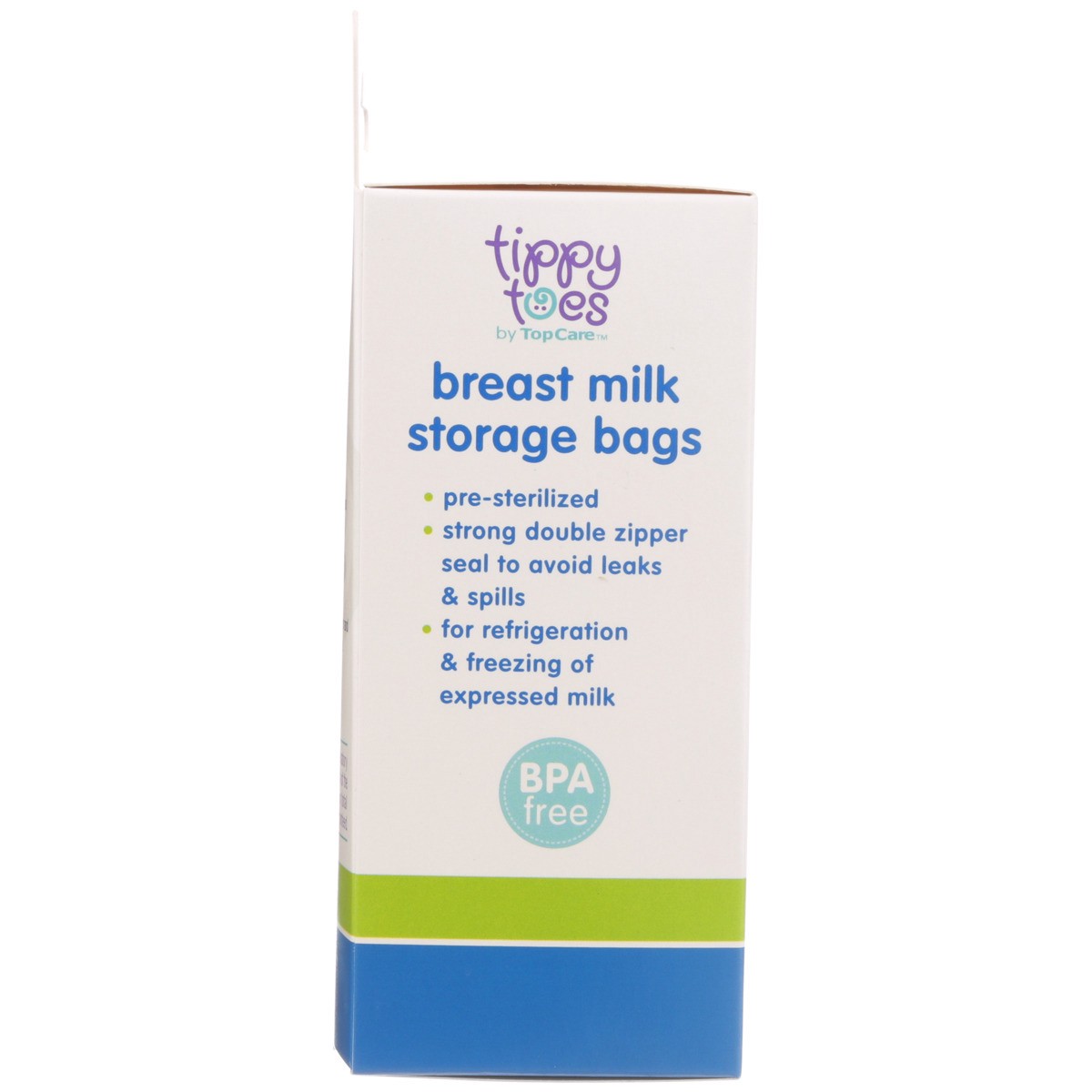 slide 3 of 9, Tippy Toes 6 Fl Oz Breast Milk Storage Bags 50 Bags, 50 ct