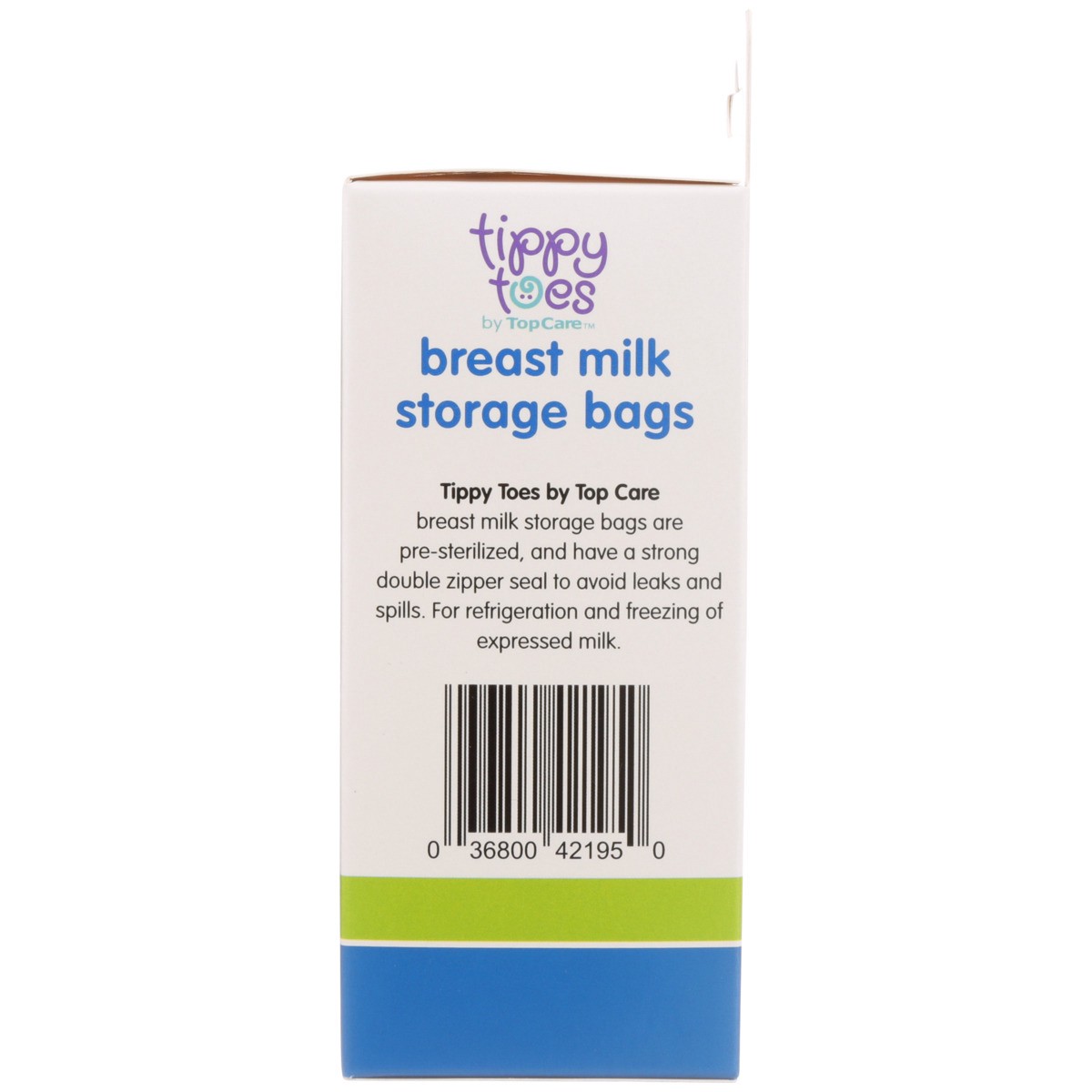 slide 5 of 9, Tippy Toes 6 Fl Oz Breast Milk Storage Bags 50 Bags, 50 ct