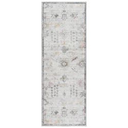 Gertmenian Zavier Sarouk Washable Runner, 26x72, Beige
