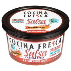 Cocina Fresca Cantina Style Habanero Medium Hot Salsa - 16 oz