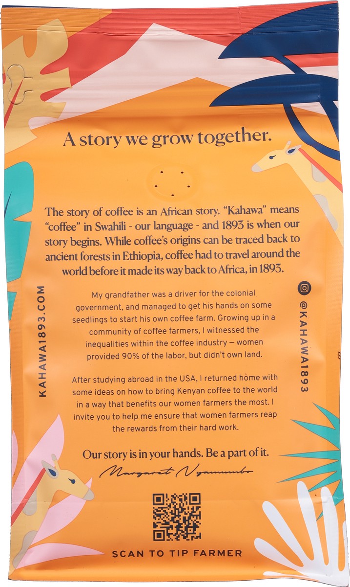 slide 8 of 9, Kahawa 1893 Medium Roast Whole Bean Kenyan Coffee - 12 oz, 1 ct