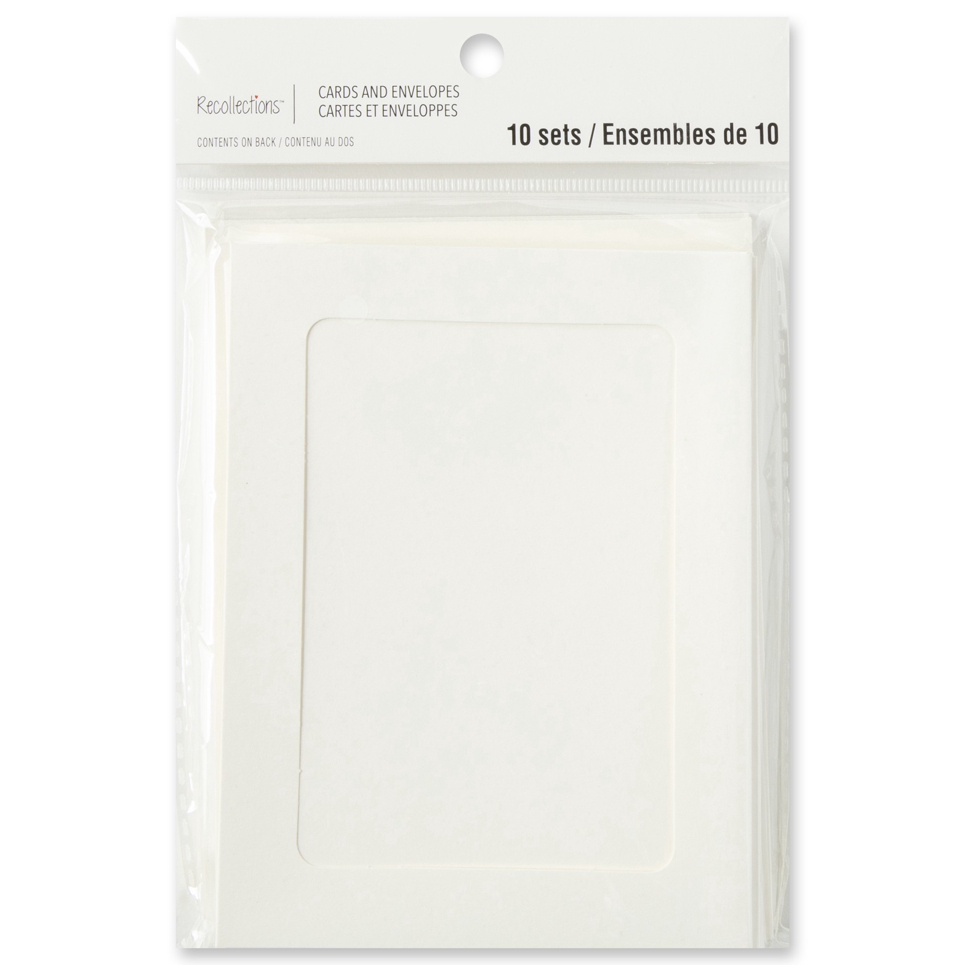 slide 4 of 5, Ivory Frame Cards & Envelopes By Recollections, 5" X 7", 5 in x 7 in