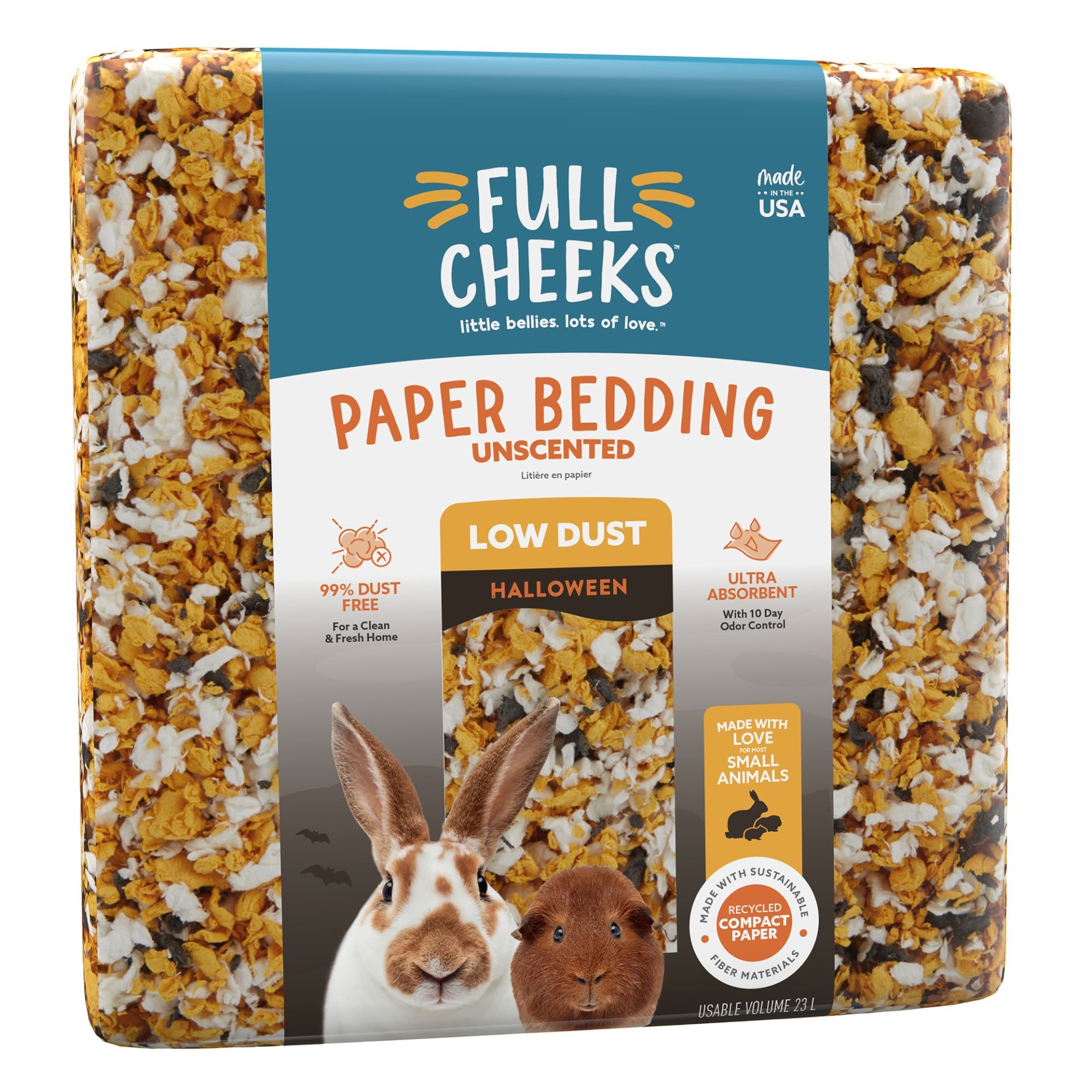 slide 1 of 1, Full Cheeks Halloween Small Pet Bedding, 23 liter