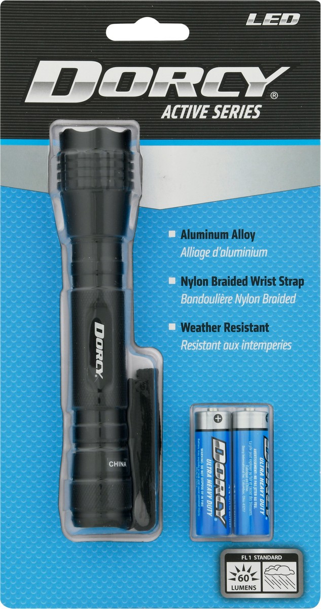 slide 9 of 9, DORCY 2Aa Led Aluminum Flashlight Asst, 1 ea