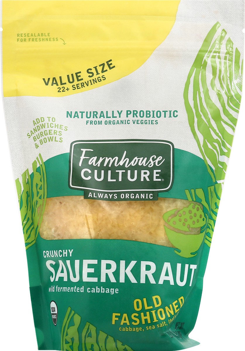 slide 7 of 13, Farmhouse Culture Value Size Crunchy Old Fashioned Sauerkraut 25 oz, 25 oz