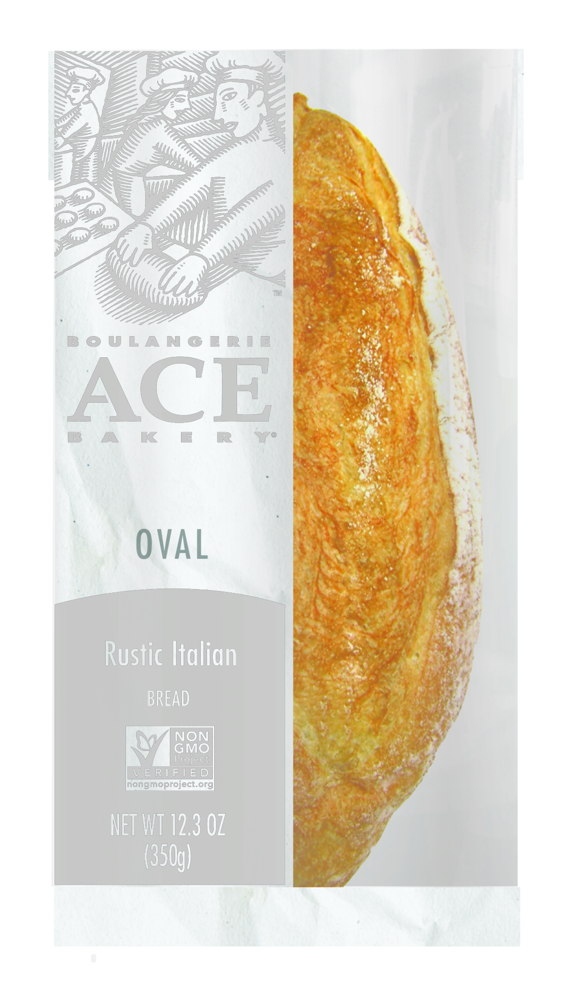 slide 1 of 17, Ace ACE Bakery Artisan Bread, Rustic Italian Oval, 12.3 oz