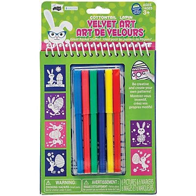 slide 1 of 1, Mello Smello Cottontail Velvet Easter Art Activity Pad, 1 ct