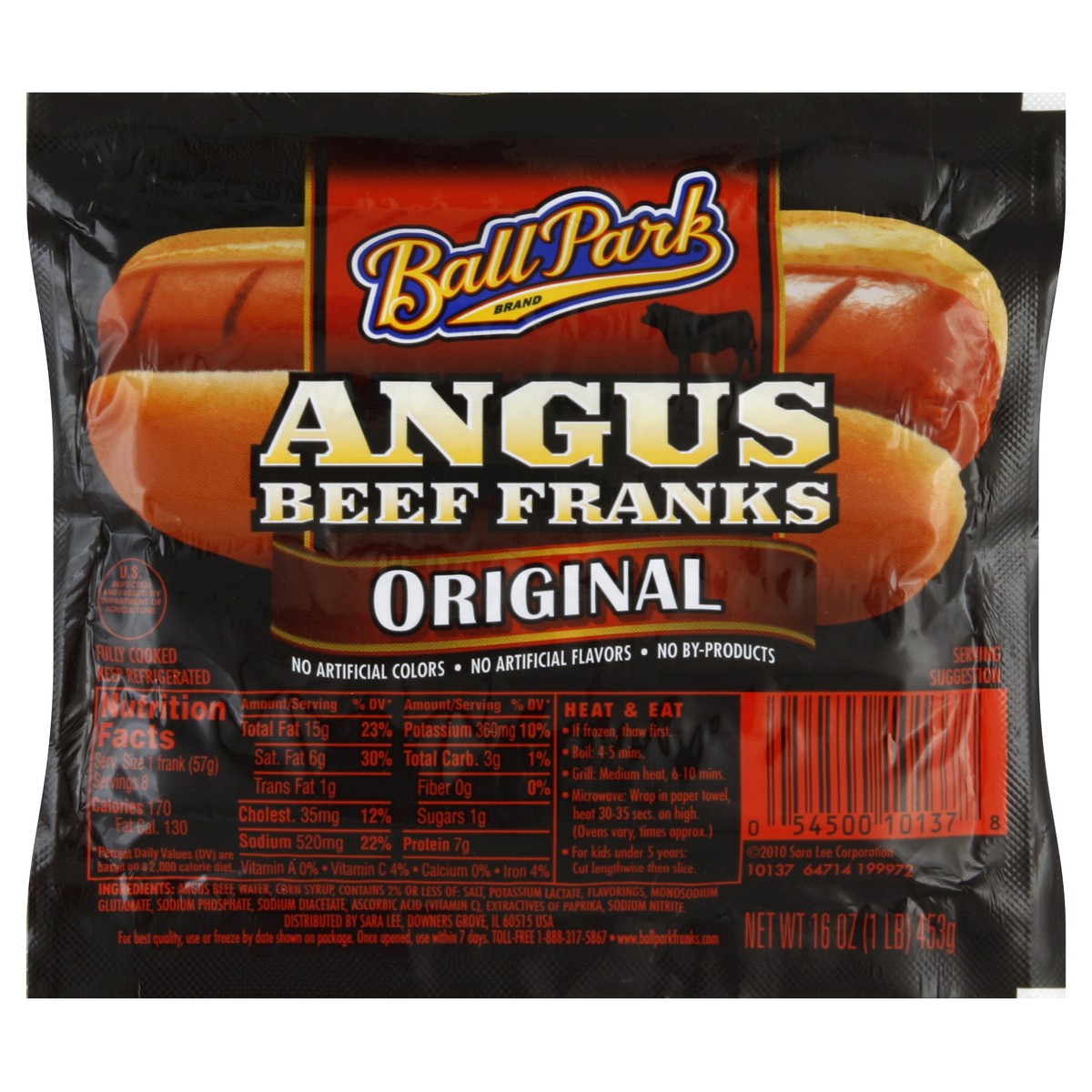 slide 5 of 5, Ball Park Beef Franks 16 oz, 16 oz