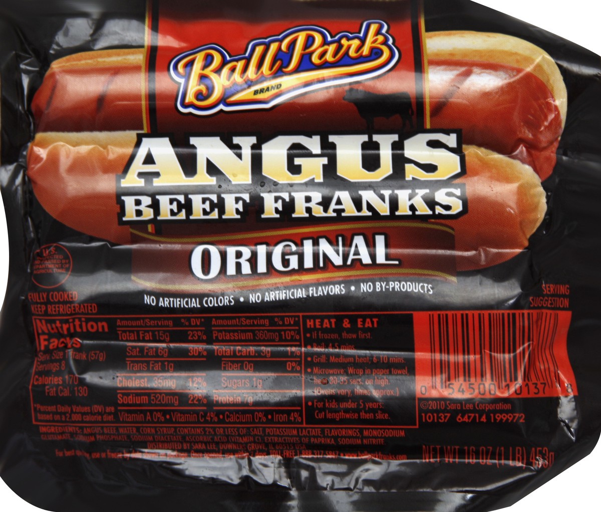 slide 1 of 5, Ball Park Beef Franks 16 oz, 16 oz