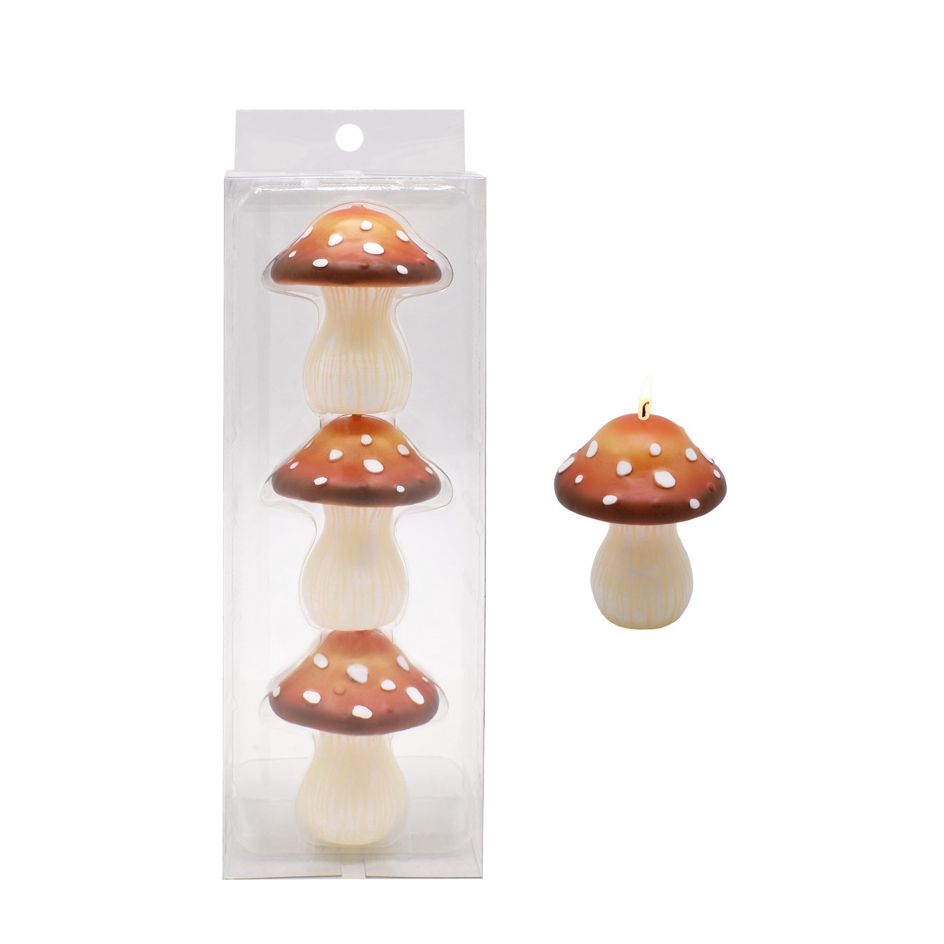 slide 3 of 3, 2.25" Mushroom Unscented Votive Candles, 3ct. By Ashland, 3 ct