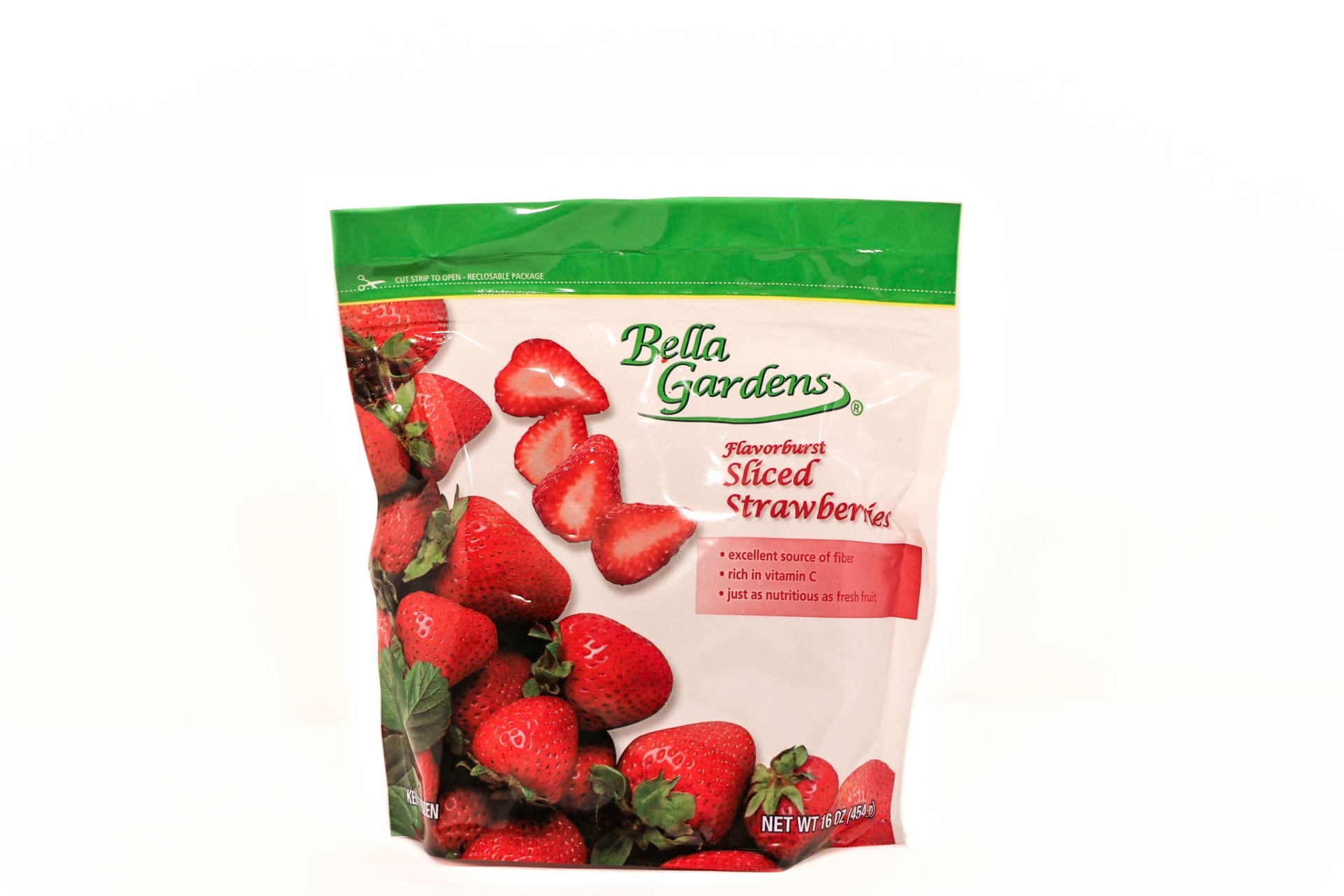 slide 1 of 1, Bella Gardens Flavorburst Sliced Strawberries, 16 oz