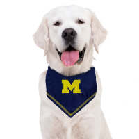 slide 3 of 5, Pets First NCAA Tie Bandana for Dogs, Michigan Wolverines, Large/X-Large, 1 ct