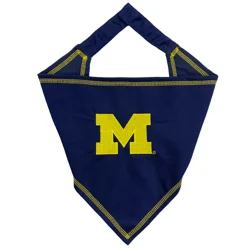Pets First NCAA Tie Bandana for Dogs, Michigan Wolverines, Large/X-Large