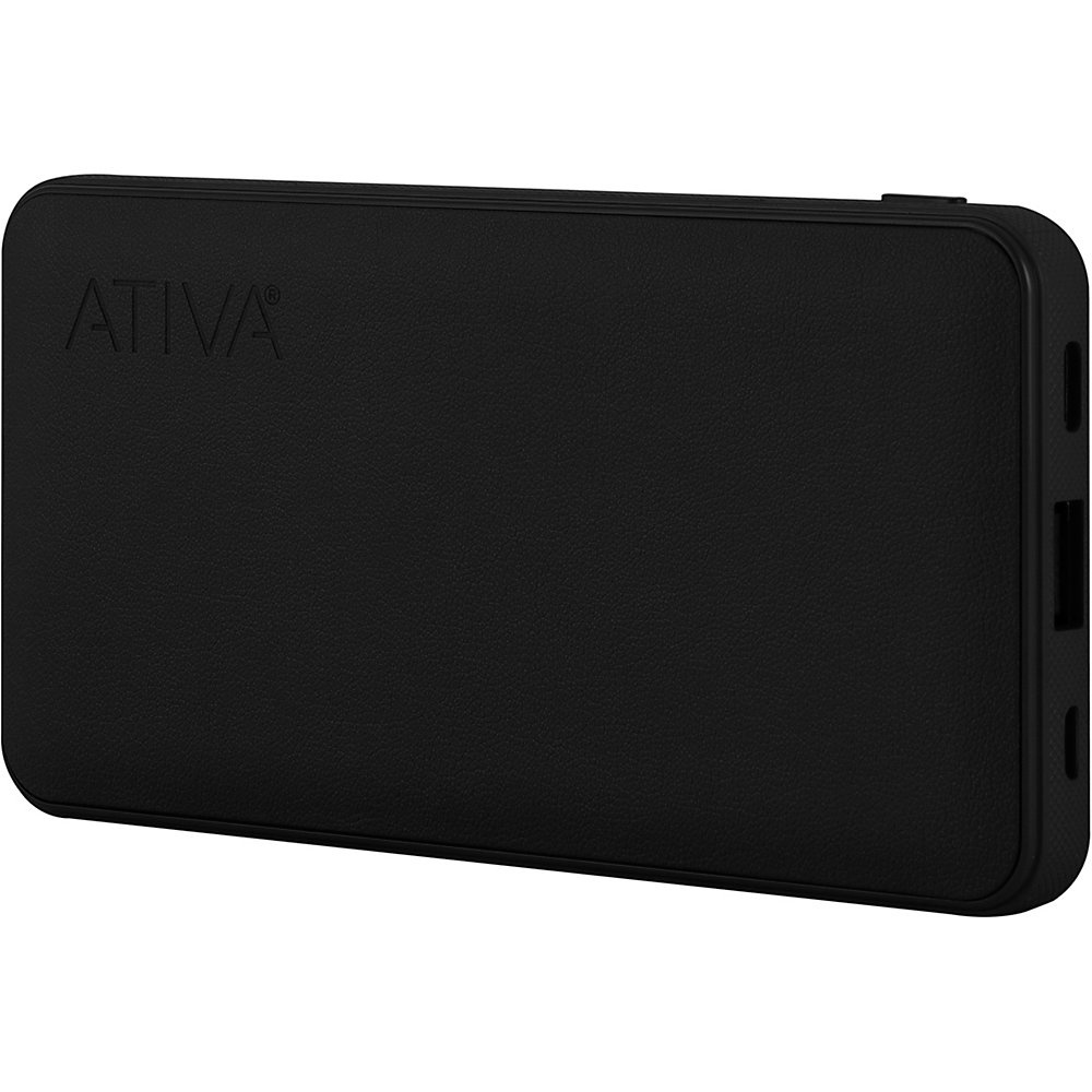 slide 1 of 4, Ativa 10,000Mah Battery Pack For Usb Devices, Black, 46907, 1 ct