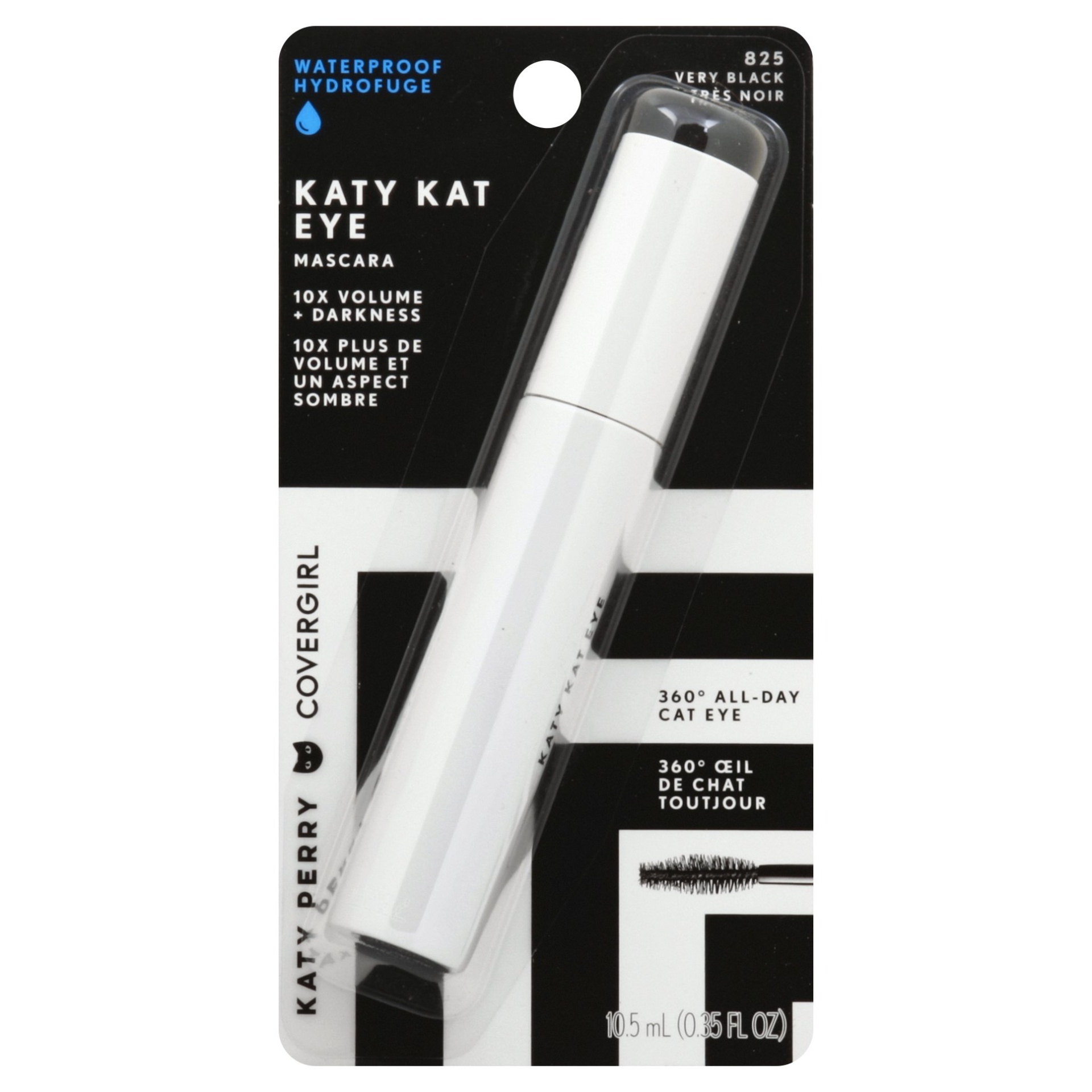 slide 1 of 2, Covergirl Katy Kat 825 Waterproof Very Black Mascara, 1 ct