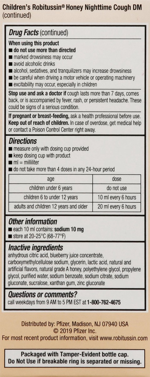 slide 4 of 10, Robitussin Value Pack Children's Honey Day & Night Cough DM 2 - 4 fl oz Bottles, 2 ct; 4 fl oz