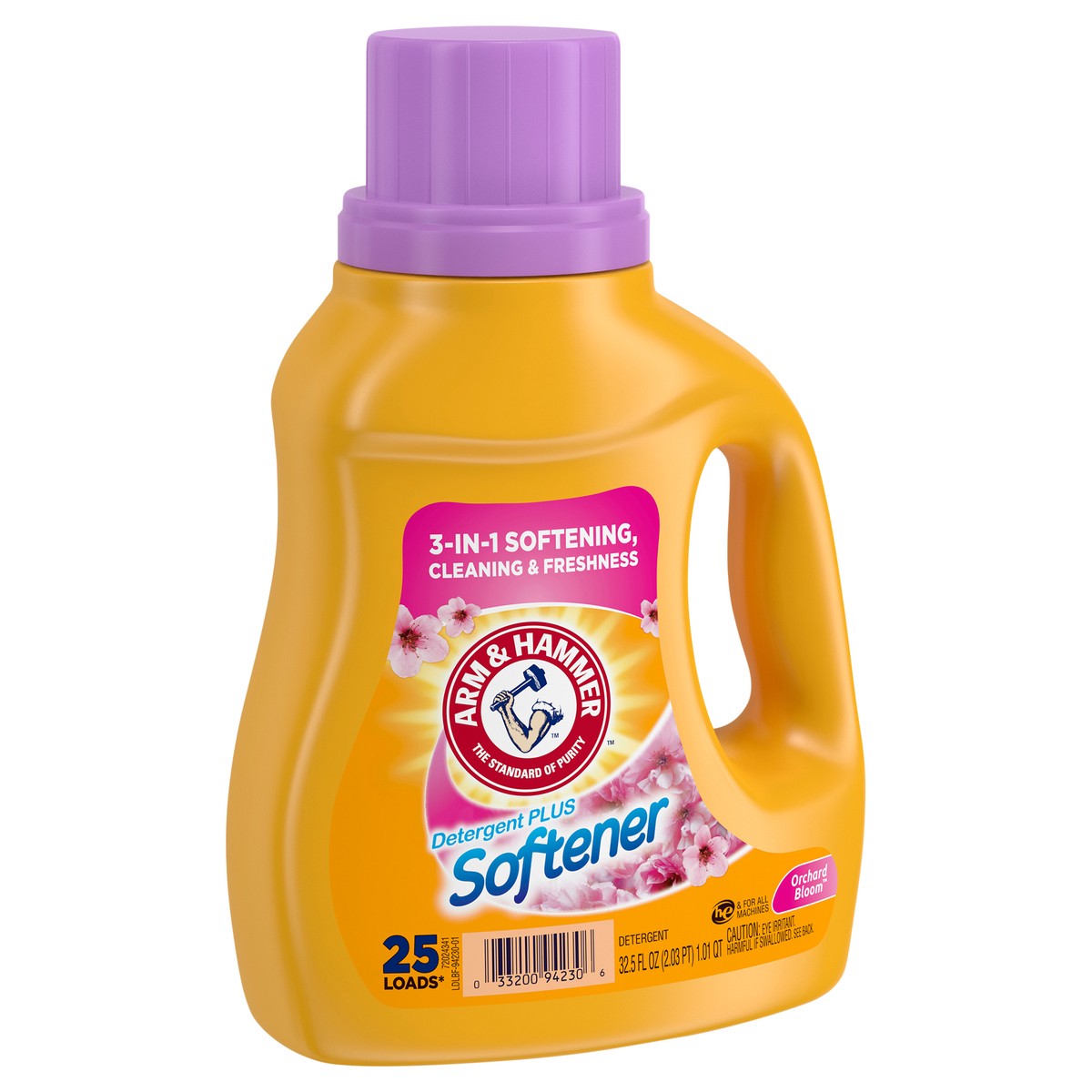 slide 8 of 9, ARM & HAMMER Plus a Touch of Softener, 25 Loads, Liquid Laundry Detergent, 32.5 Fl oz, 32.50 ct