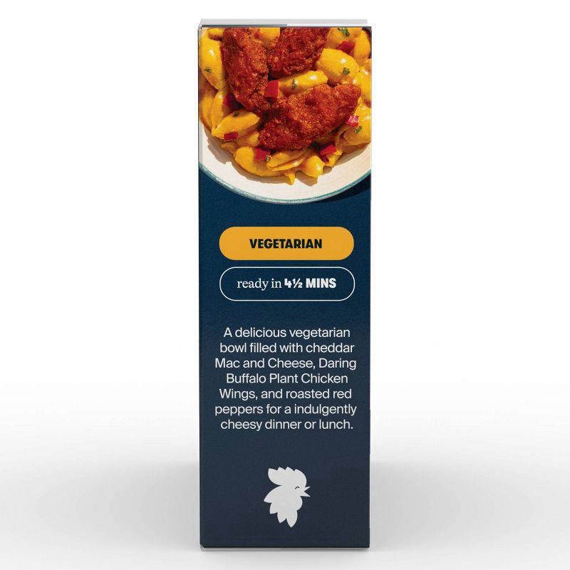slide 5 of 5, Daring Foods Inc. Daring Frozen Buffalo Mac & Cheese Plant Chicken Bowl - 9oz, 9 oz