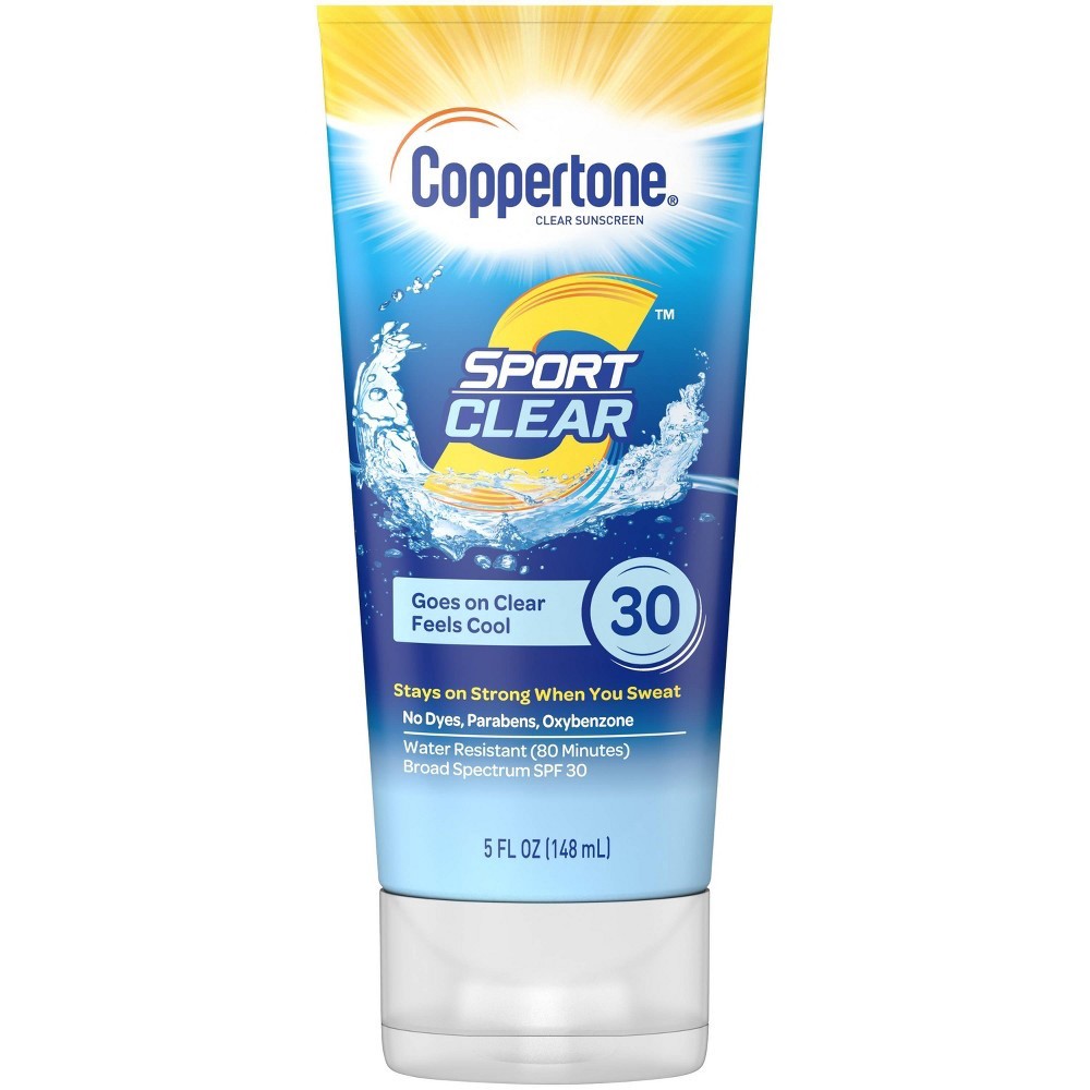 slide 5 of 5, Coppertone Sport Clear SPF 30 Sunscreen, 5 oz