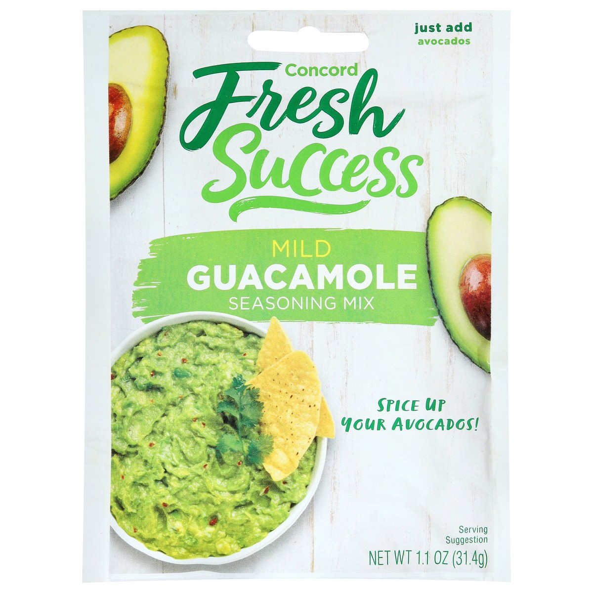 slide 1 of 4, Concord Foods Guacamole Mix Mild, 1.1 oz