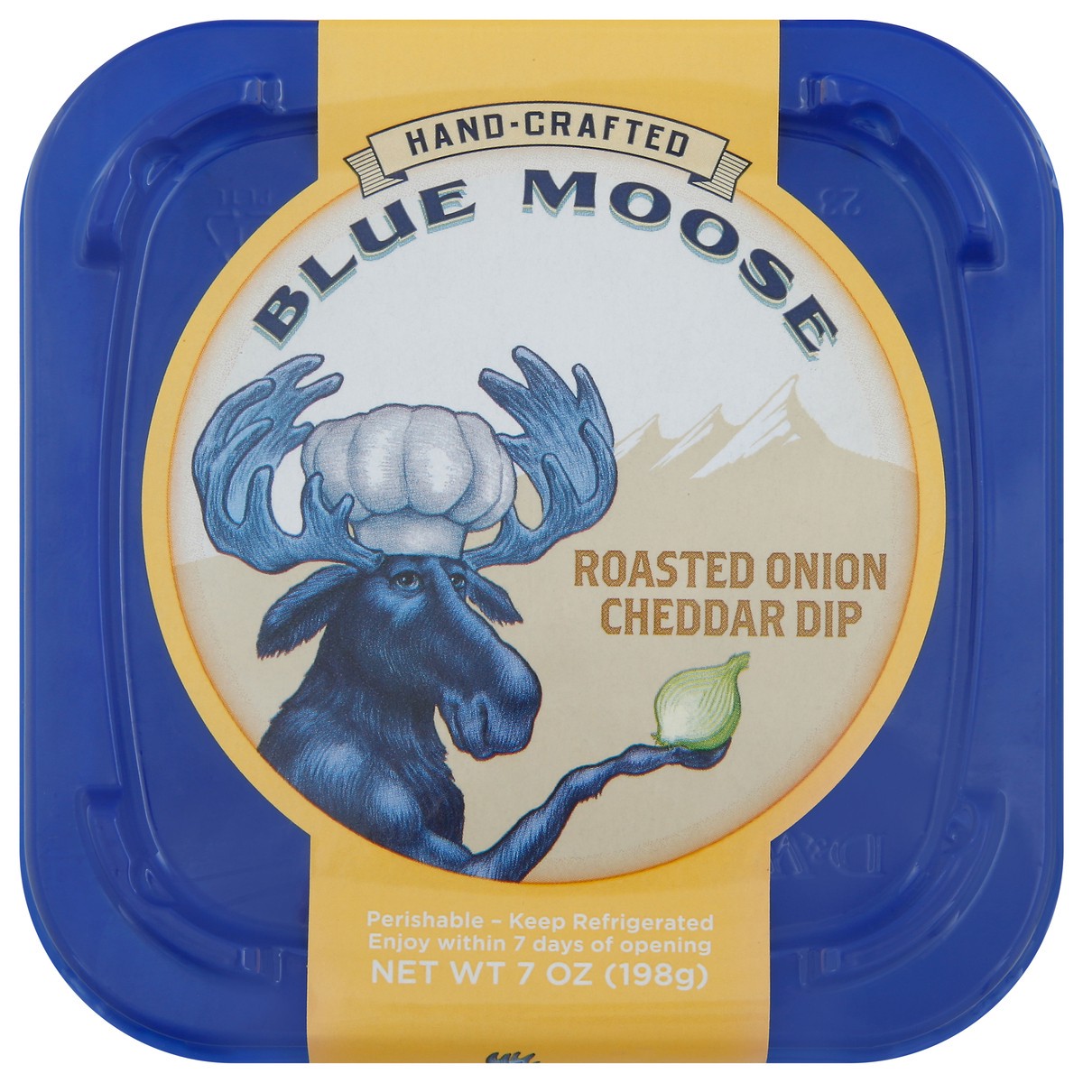 slide 6 of 6, Blue Moose of Boulder Blue Moose Roasted Onion Cheddar Dip, 7 oz