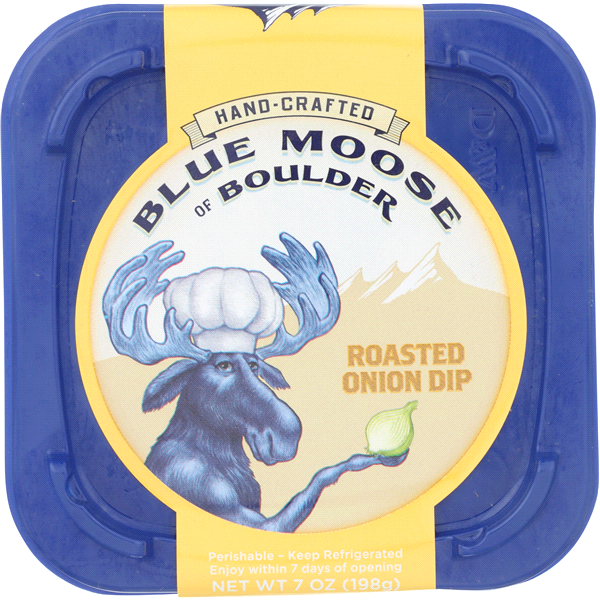 slide 1 of 1, Blue Moose of Boulder Blue Moose Dip Roasted Onion, 7 oz