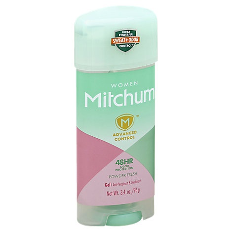 slide 1 of 1, Mitchum Anti-Perspirant & Deodorant For Women Gel Powder Fresh, 3.4 oz