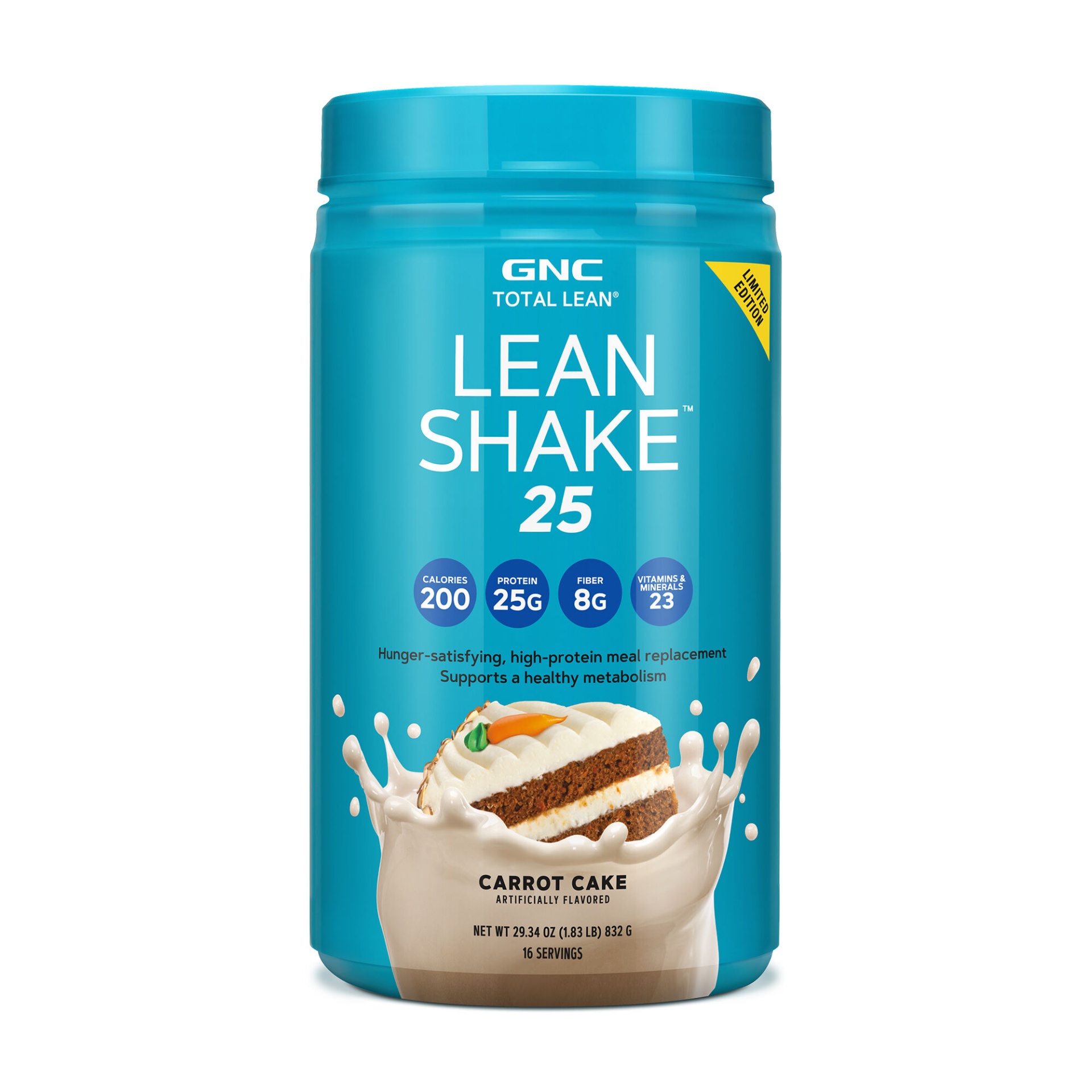 slide 1 of 1, GNC Total Lean Lean Shake 25 - Carrot Cake, 1.83 lb