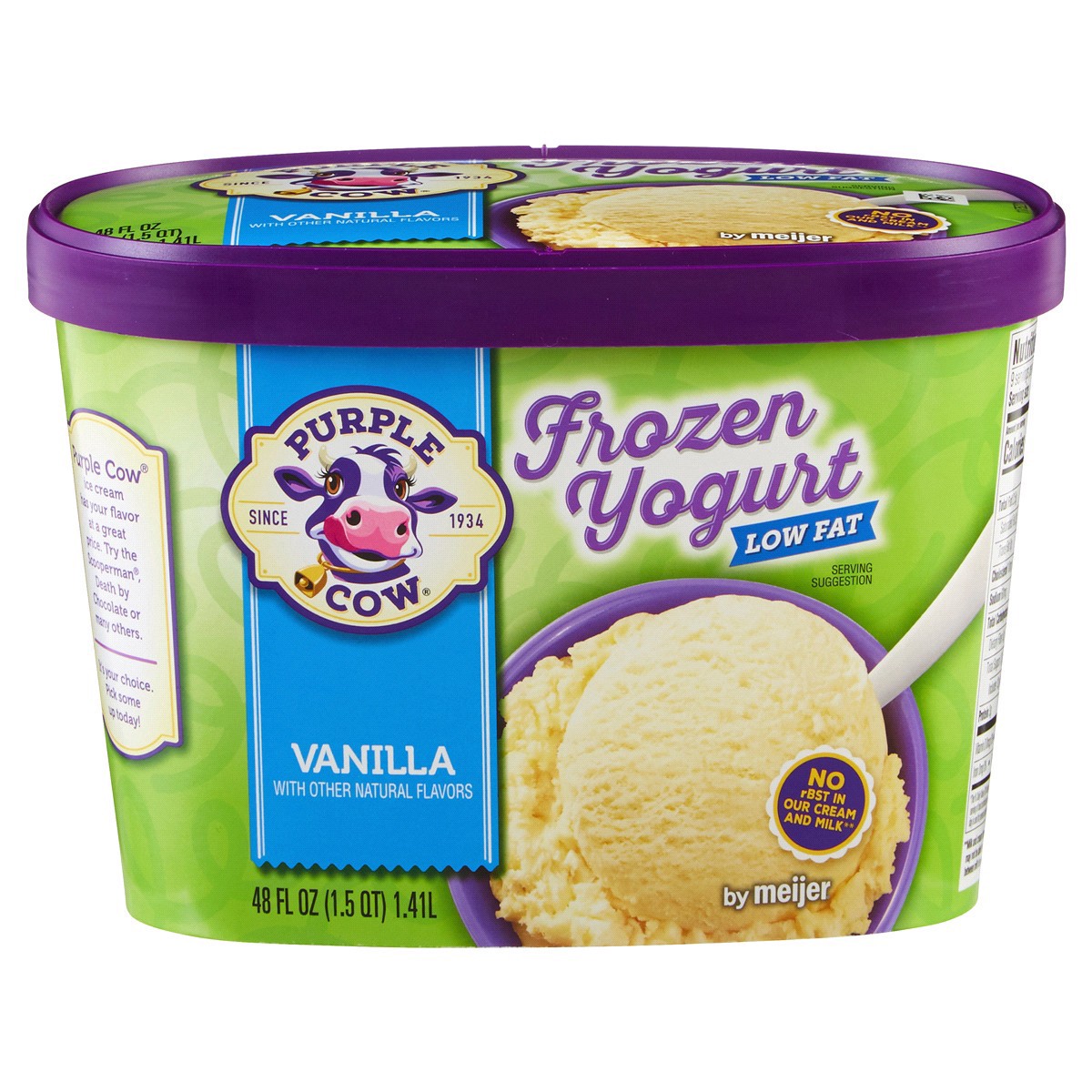 slide 1 of 9, Purple Cow Add It To Anything Low Fat Frozen Yogurt, 1.5 qt