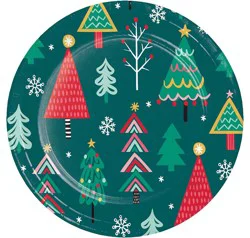 Party Creations Joyful Trees Lunch Plates