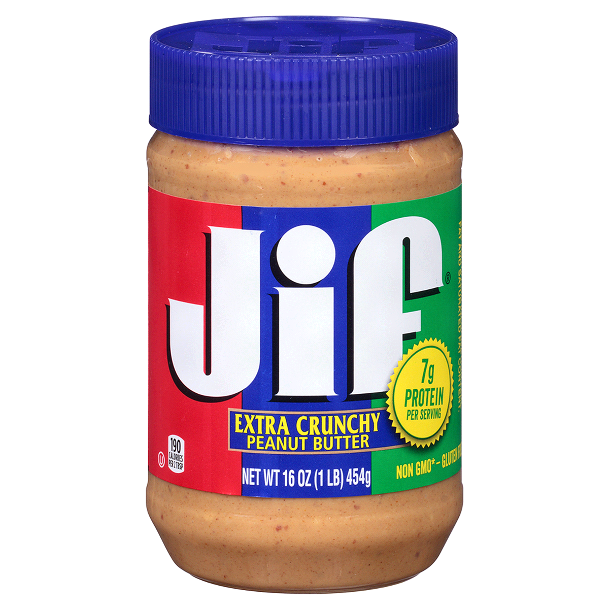 slide 1 of 1, Jif Extra Crunchy Peanut Butter Spread, 16 oz