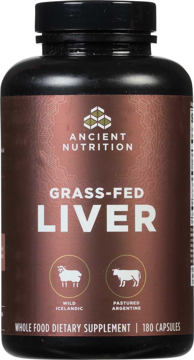 slide 10 of 14, Ancient Nutrition Grass-Fed Liver 180 Capsules, 180 ct