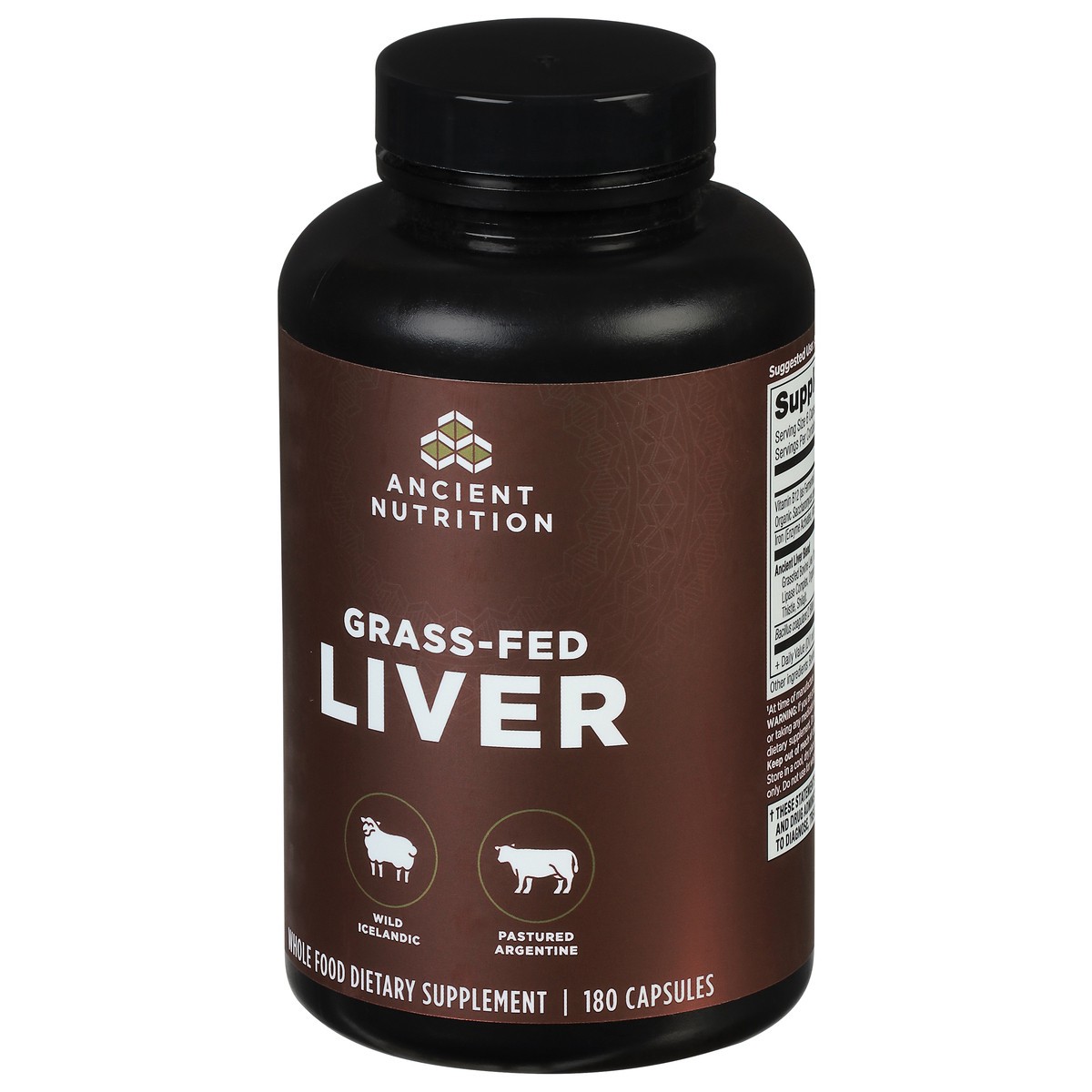 slide 4 of 14, Ancient Nutrition Grass-Fed Liver 180 Capsules, 180 ct