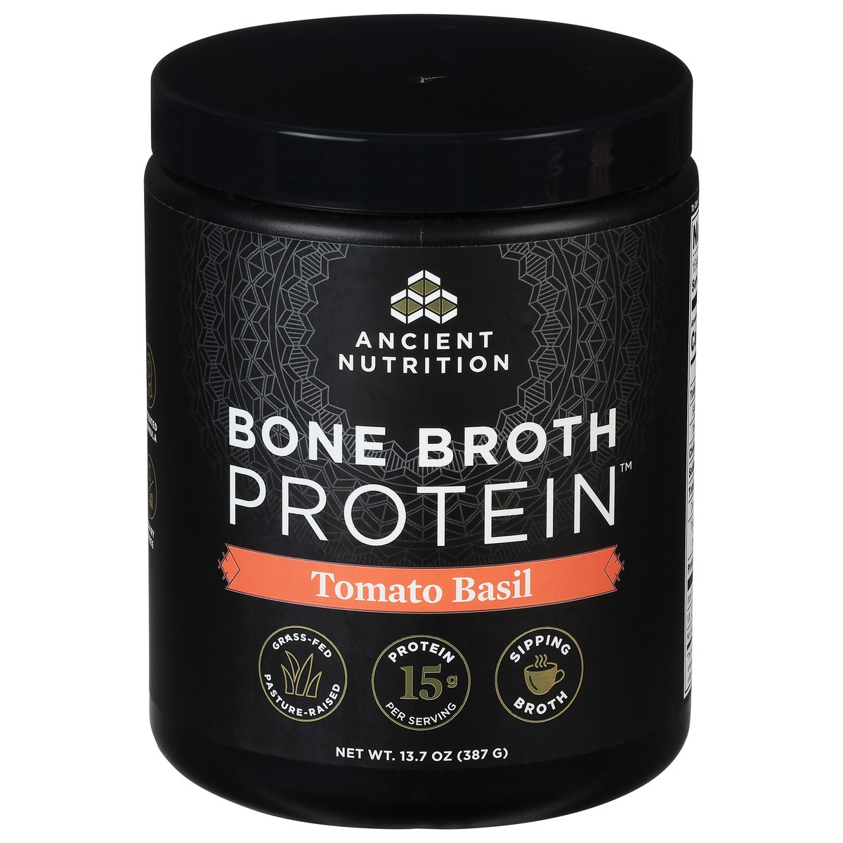 slide 4 of 14, Ancient Nutrition Bone Broth Protein Tomato Basil, 13.7 oz