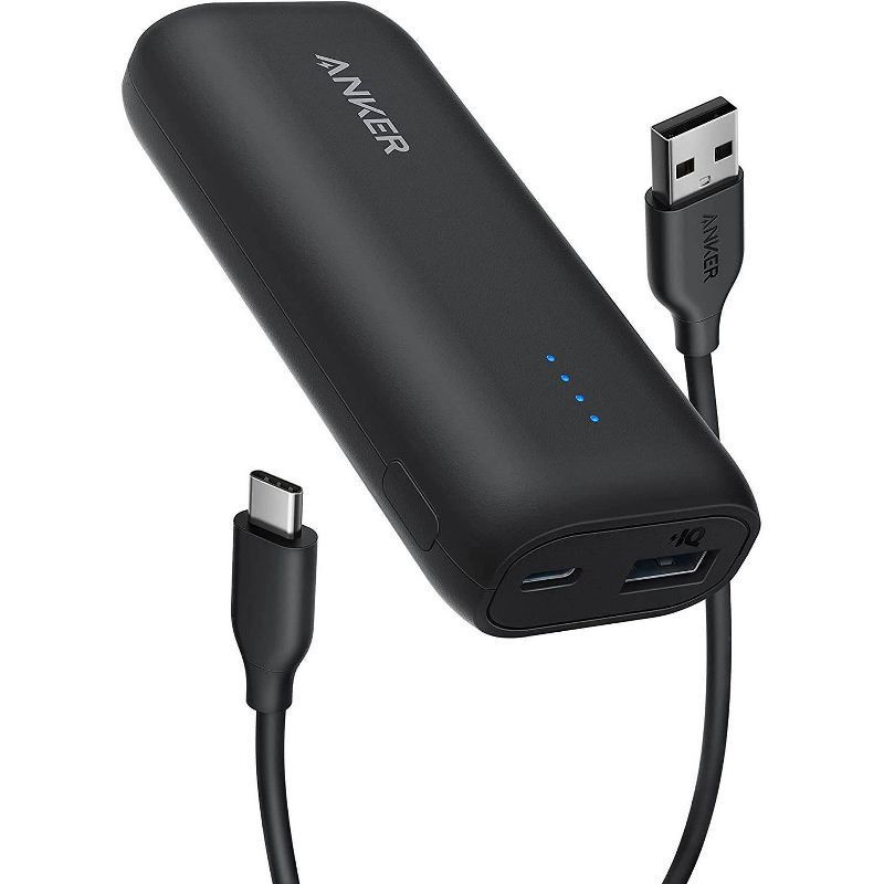 slide 4 of 5, Anker 5000mAh Power Bank PowerCore 5K 12W 1A1C - Black, 1 ct