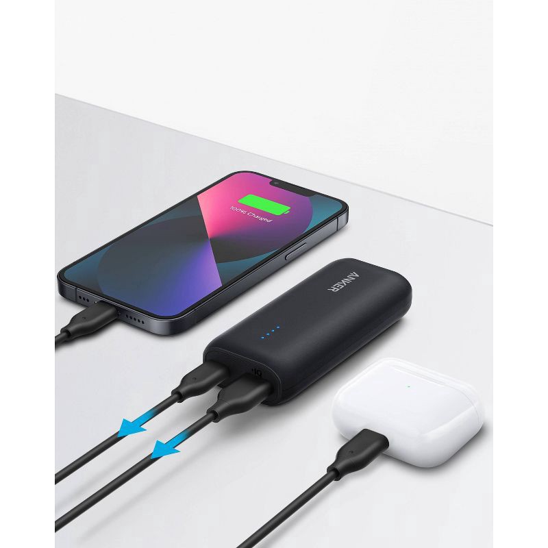 slide 2 of 5, Anker 5000mAh Power Bank PowerCore 5K 12W 1A1C - Black, 1 ct